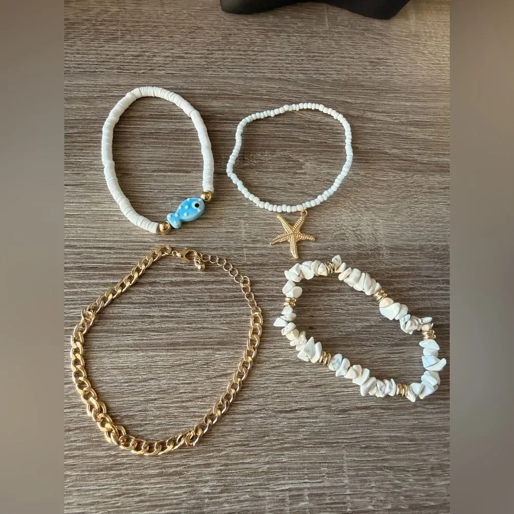 Elegant anklet set N1211